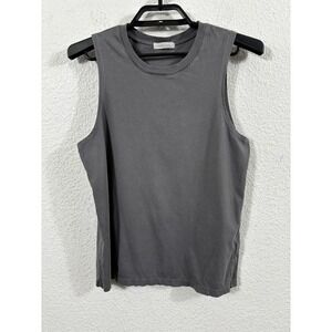 Outerknown Shirt Womens Small Gray Organic Cotton Tank Sleeveless Top Casual